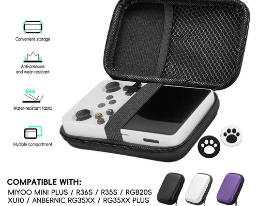 for R36S Case Retro Video Game Bags EVA Cover Case for RG35XX R35S Miyoo Mini plus Founded Protective Bag